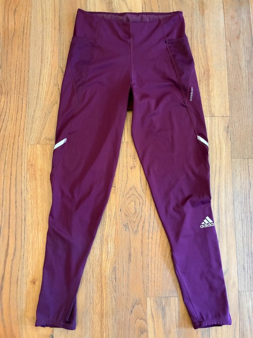 Adidas AEROREADY Plum Running Tights Athletic Leggings
